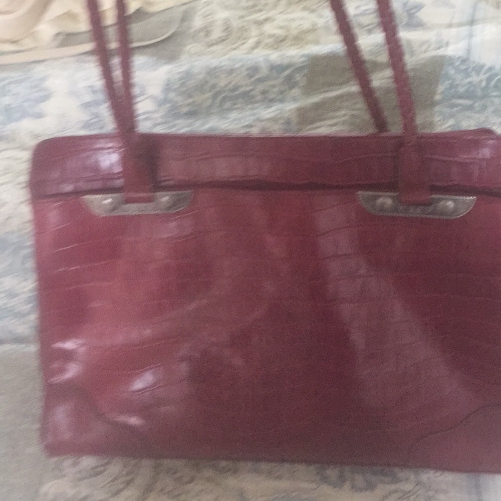 Deep red purse