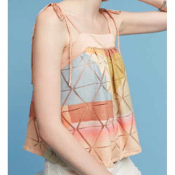 Anthropologie Akemi + Kin Geo Print Tie Shoulder - Picture 2 of 7