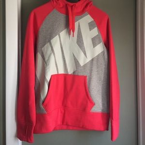 Pink and grey Nike sweatshirt