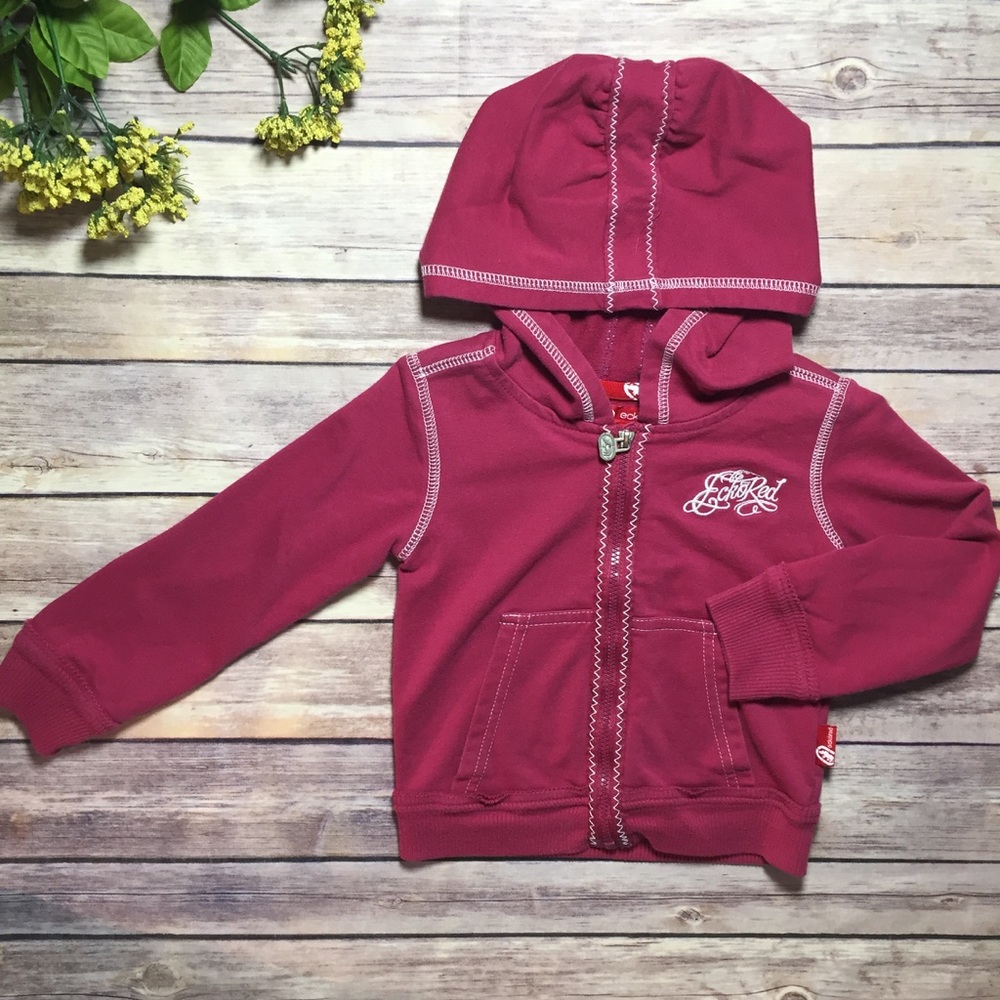 eckored Zip-Up Hoodie