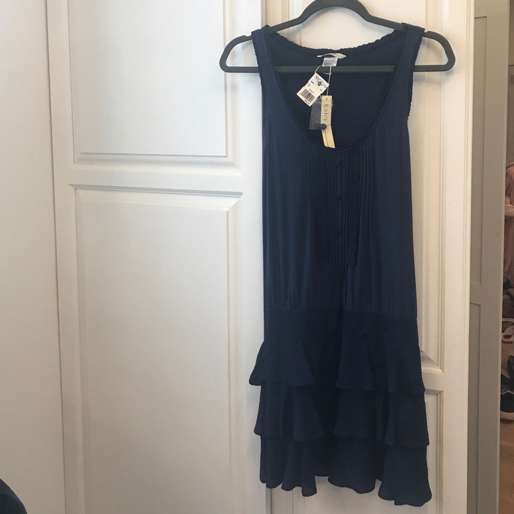 Navy dress by Easley