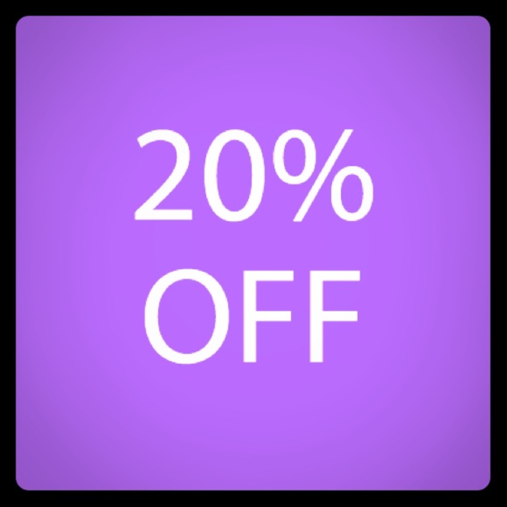 20% OFF WHEN YOU BUNDLE 2 OR MORE ITEMS!