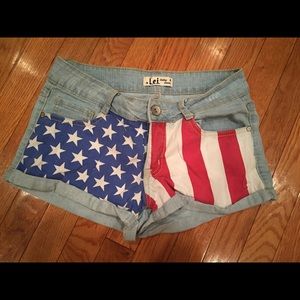 American flag shorts size 5