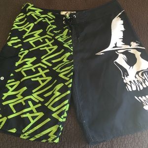 Like new Metal Mulisha board shorts