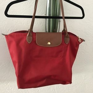 Longchamp Red Tote. Large