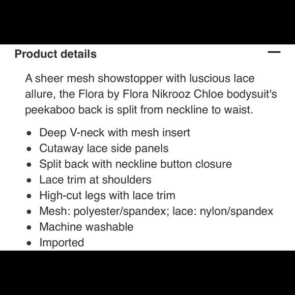 Flora Nikrooz khloe black lace mesh bodysuit - Picture 8 of 8