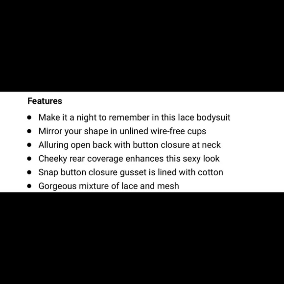 Flora Nikrooz khloe black lace mesh bodysuit - Picture 7 of 8