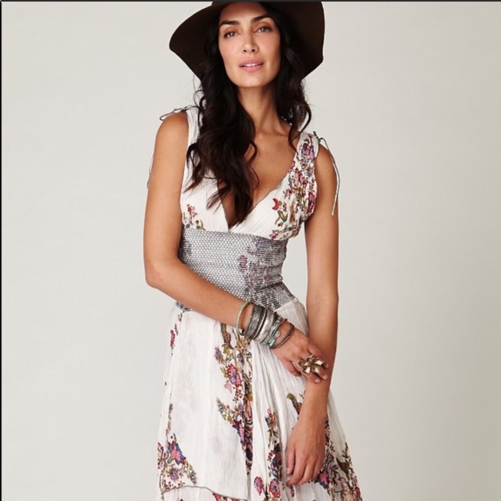 Free People Wisteria Dress - Rare White!