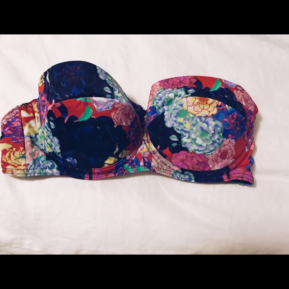 ASOS floral swimsuit top