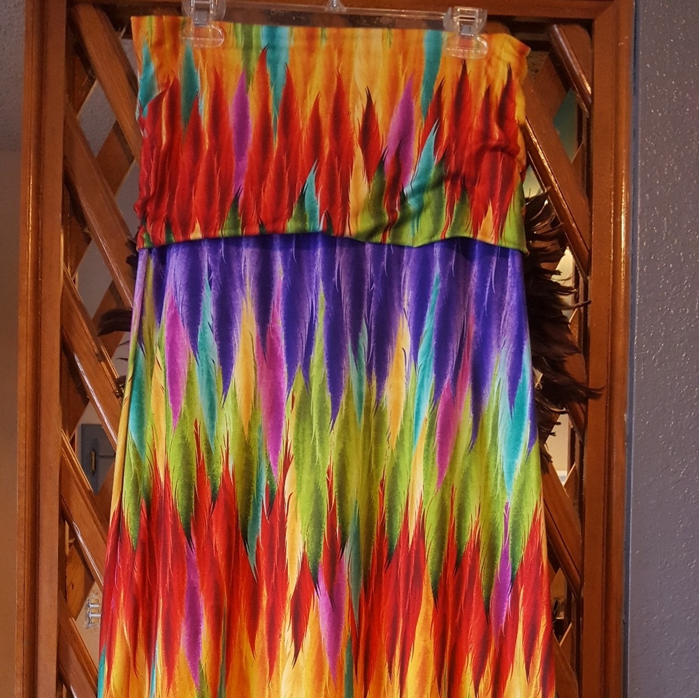 Colorful maxi skirt