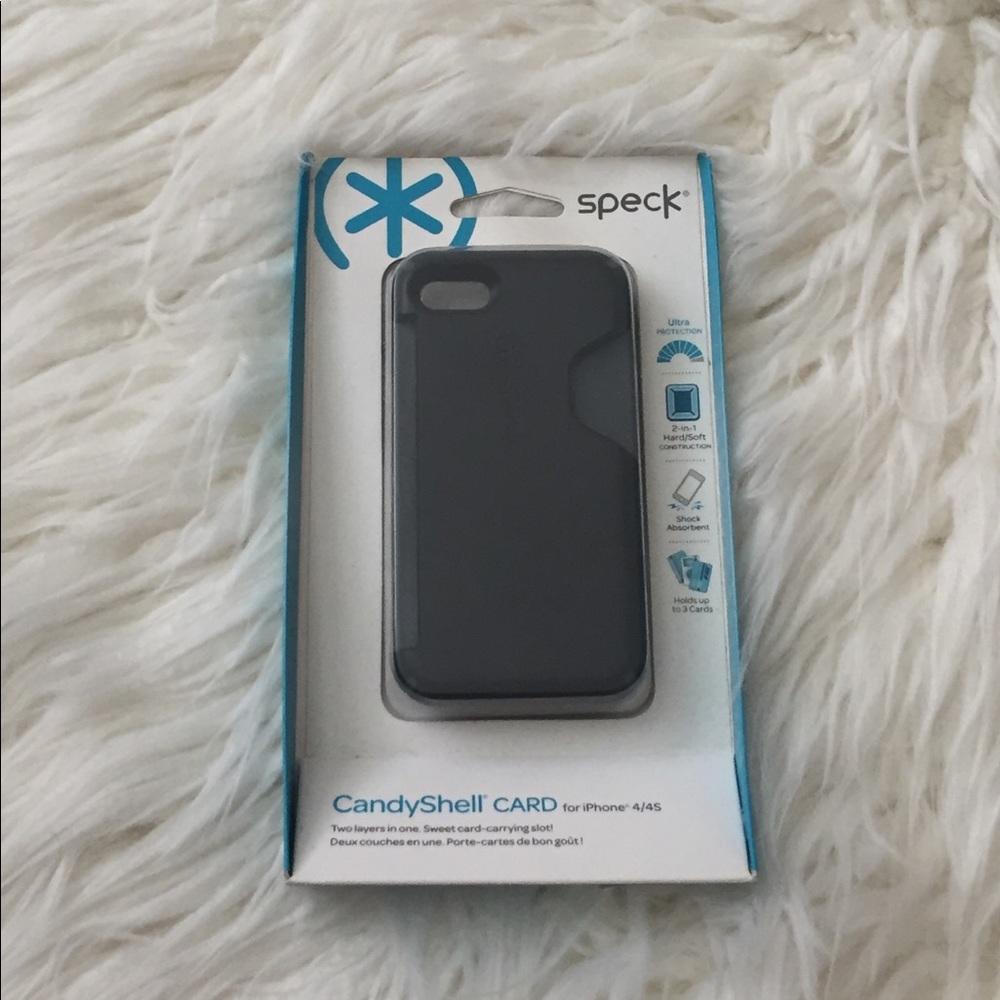 Speck CandyShell Card Black iPhone Case - 4/4S