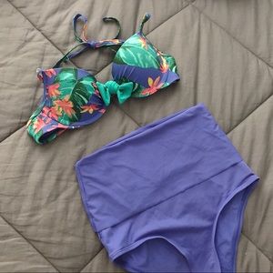 Aerie bikini with hi-rise bottoms