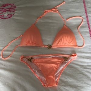 Victoria Secret matching halter bikini set
