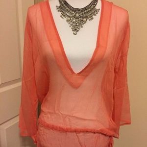 Have Faith Swimwear Coverup Tunic Adjustment Sz L