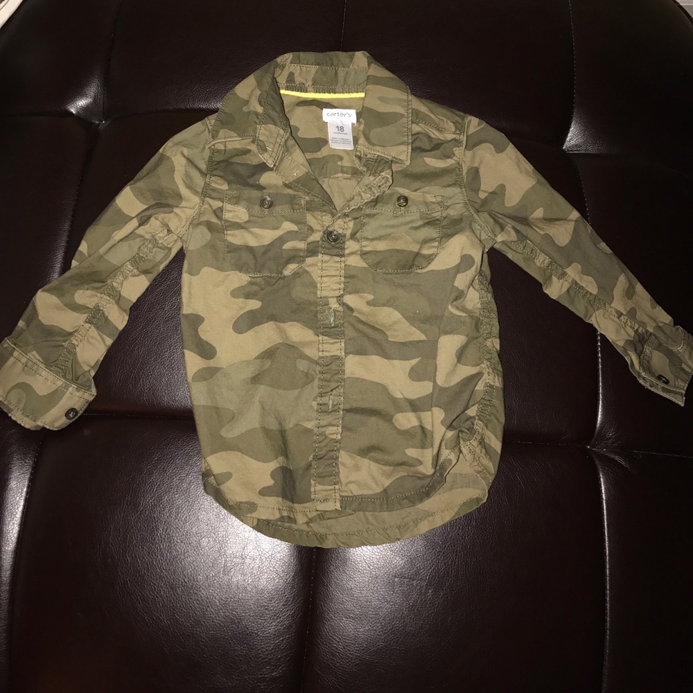 Toddler Camo button up
