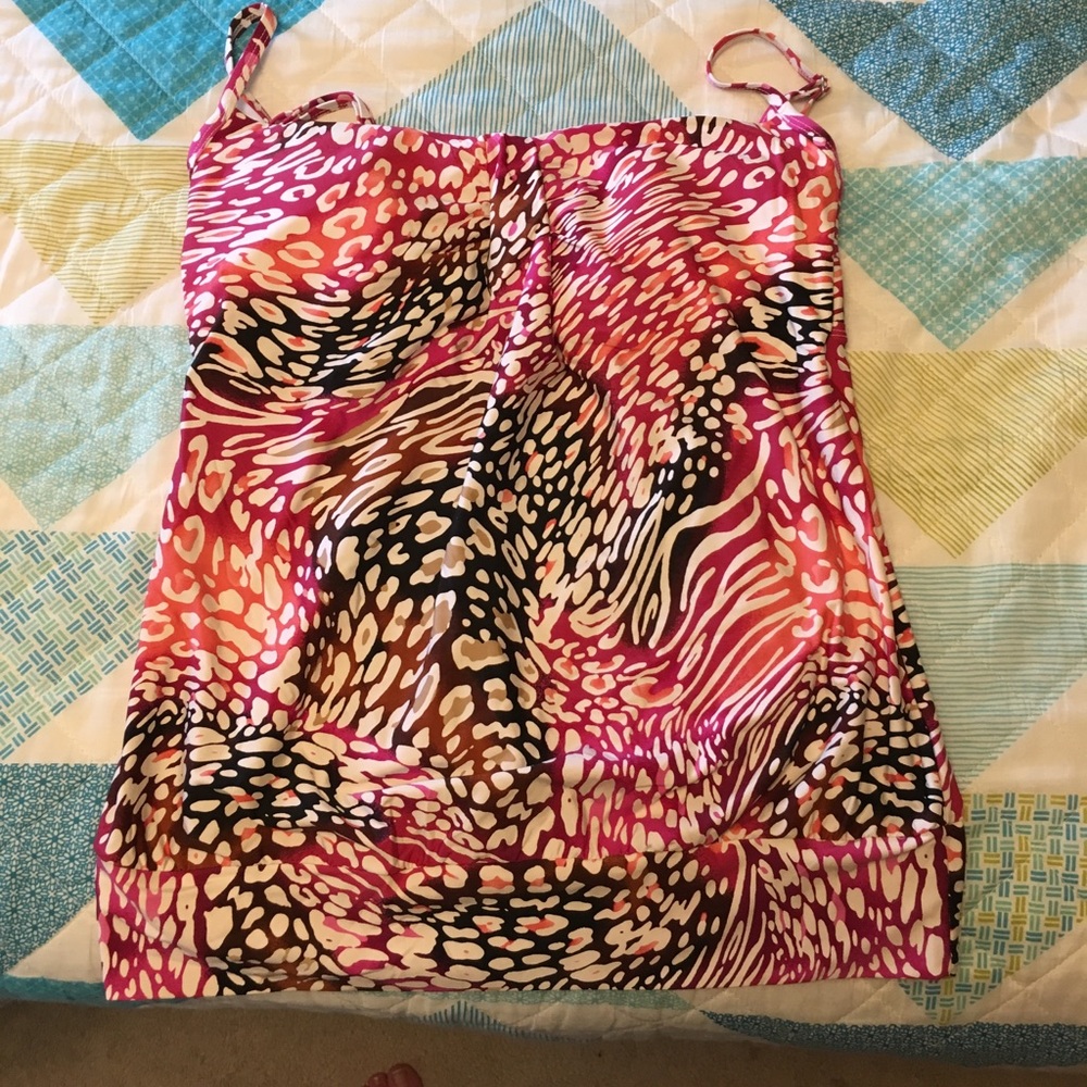 Multi colored swim top