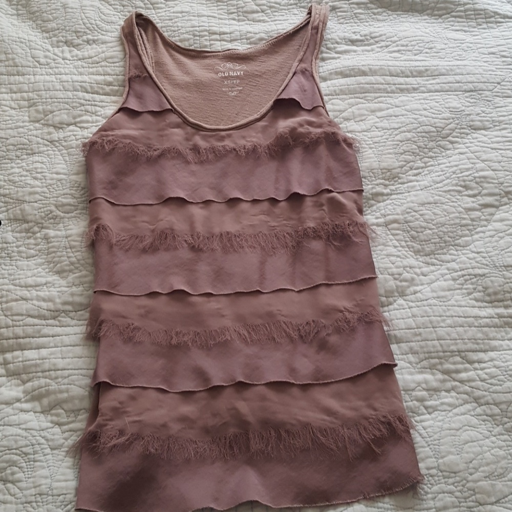 Frilly/flapper tank top