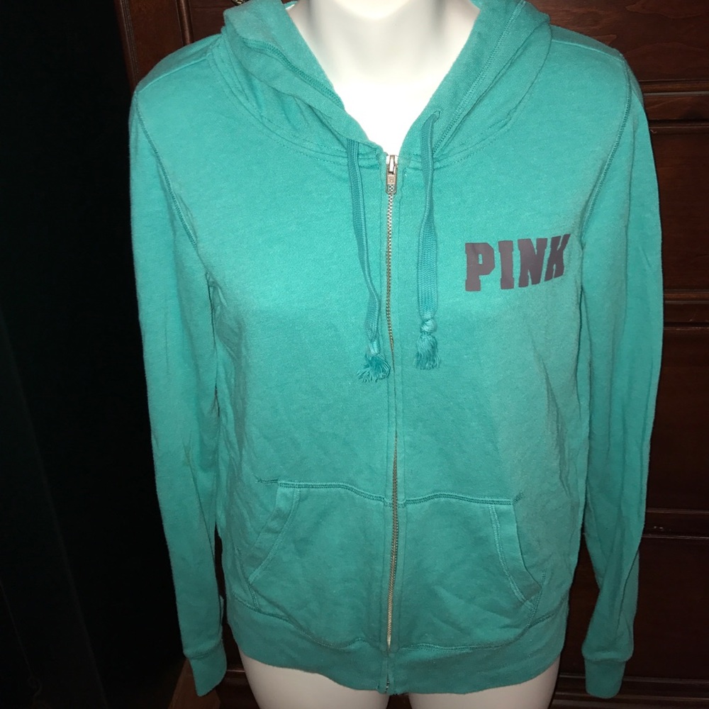 Blue Victoria's Secret zip jacket hoodie