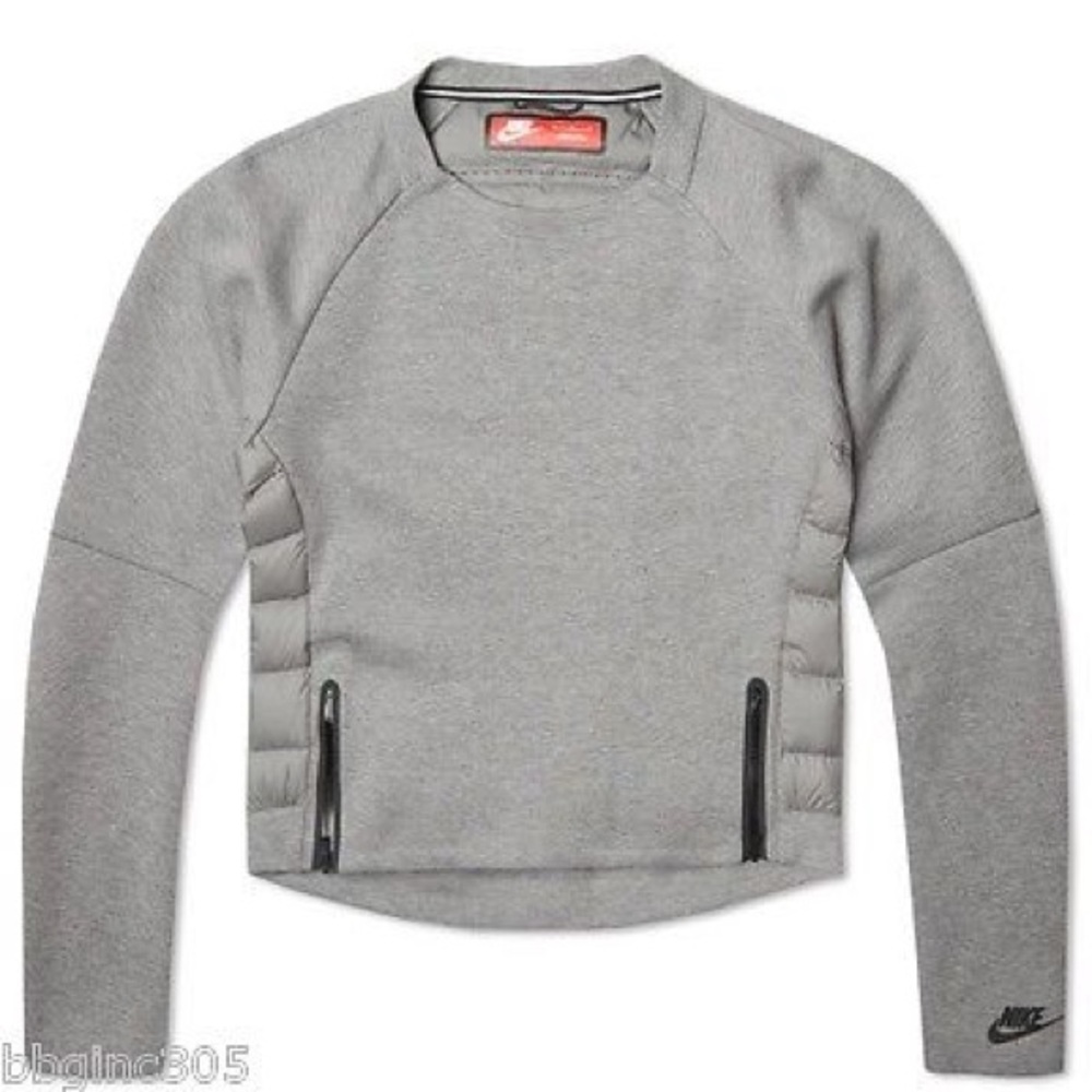 Women's Gray Nike tech fleece sweatshirt