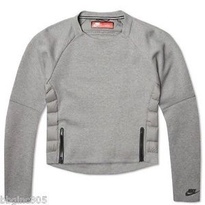 Women's Gray Nike tech fleece sweatshirt