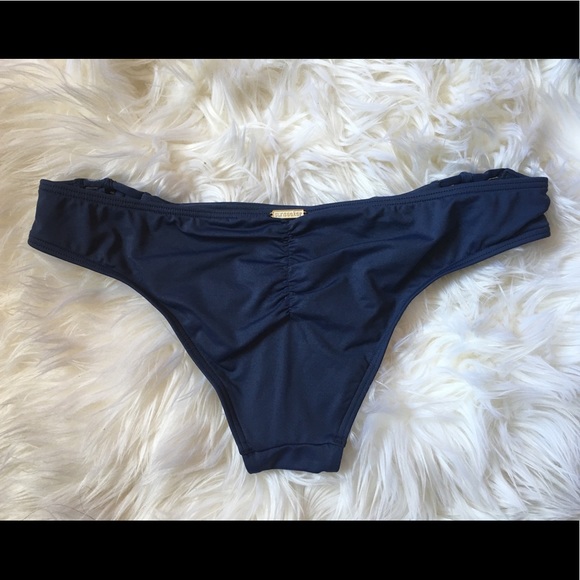 Sunseeker Navy microfiber crochet bikini bottom 10 - Picture 5 of 5