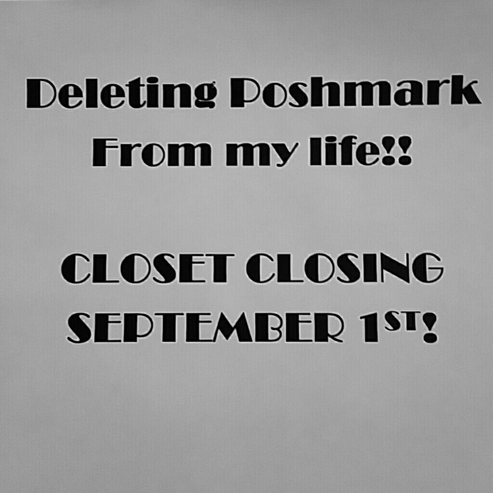 Closet closing September 1st!