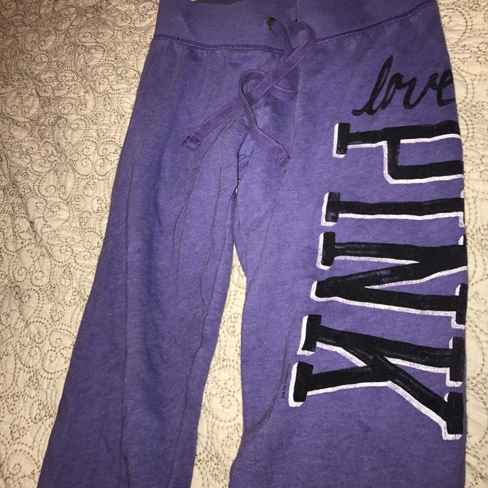 Victoria's Secret purple Capri sweat pants