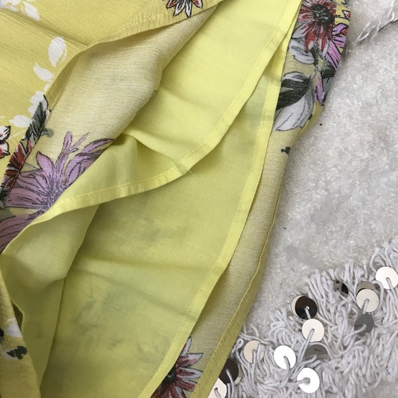 • NWT Dolls Kill • Floral Yellow Mini Dress • - Picture 4 of 7