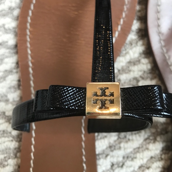 Tory Burch Black T Strap Sandals
