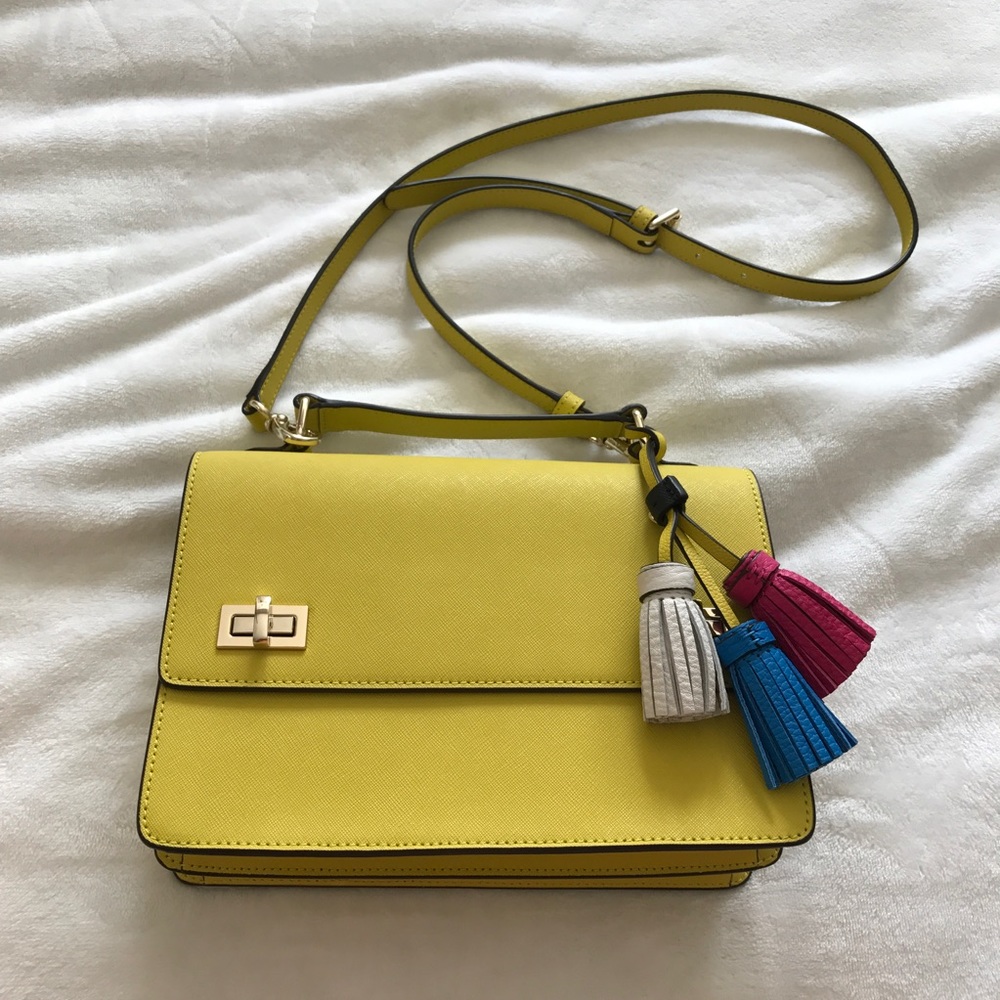 NEW Henri Bendel West 57th Tassel Schoolbag