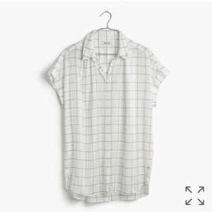 Madewell central shirt in windowpane plaid