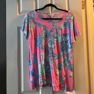 Lilly Pulitzer Linen Top - size small