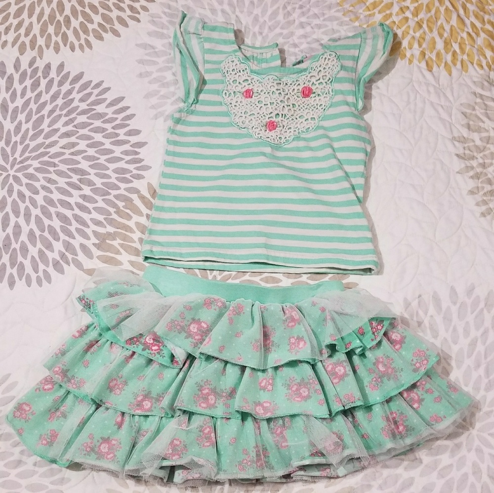 Cute Shirt and skirt matching set