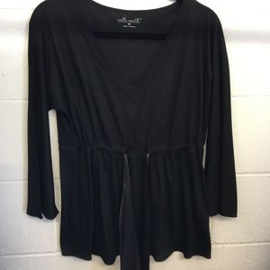 Willi Smith Black Blouse size Medium