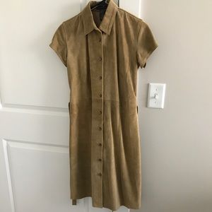 Gorgeous suede Banana Republic belted dress