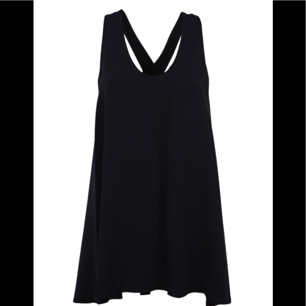 Helmut Lang cross back navy top NWT