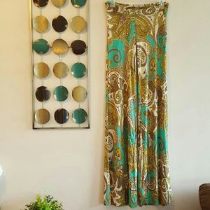 Awesome paisley mod print boho coachella pants