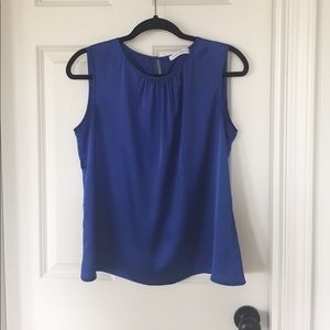 Blue business blouse