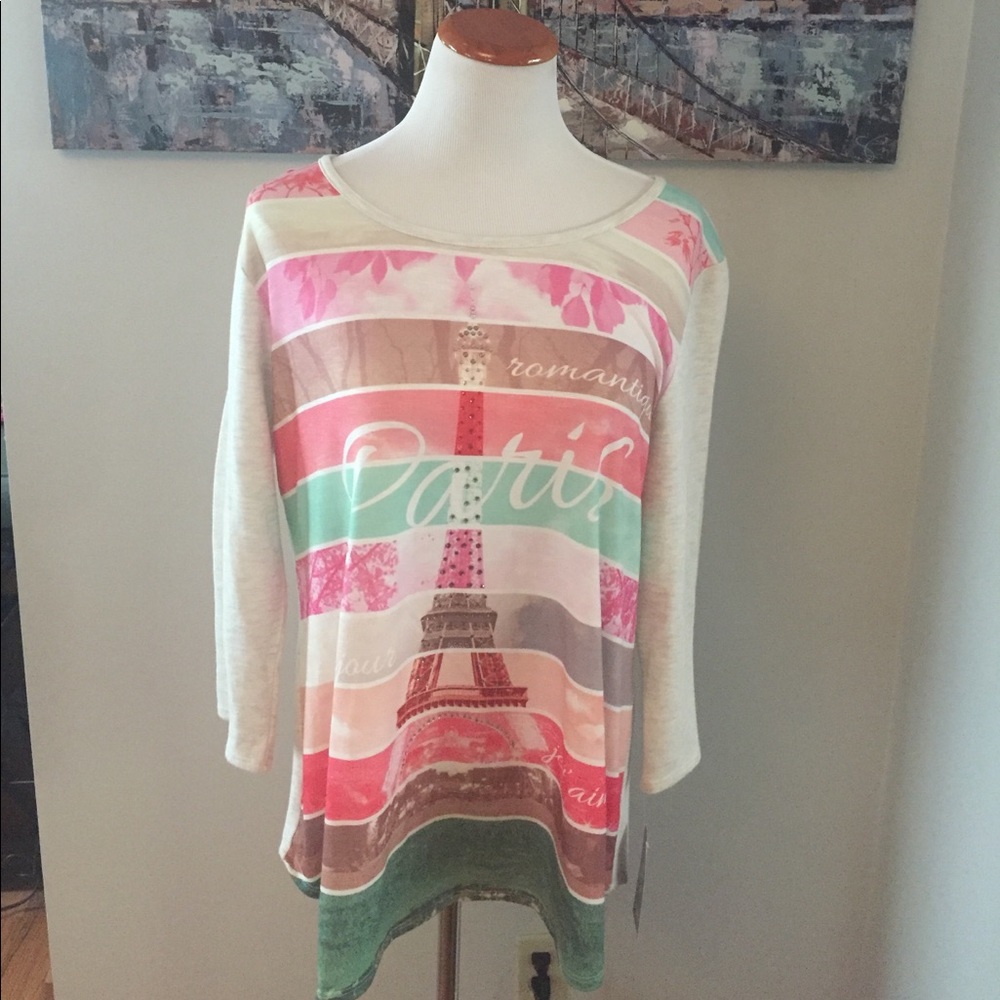 Style&Co. Scoopneck Printed Top