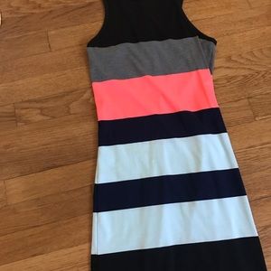 Color block midi length body con Express dress