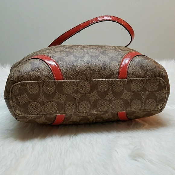 COACH Peyton collection khakis pomegranate bag - Picture 6 of 8