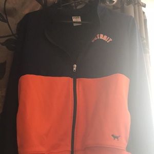 PINK Detroit tigers zip up