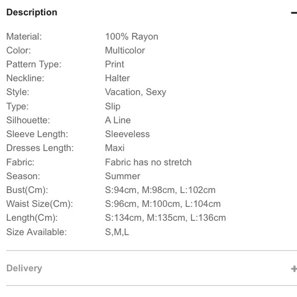 🆕🍂 Beautiful Tropical  Halter Maxi - Picture 7 of 7