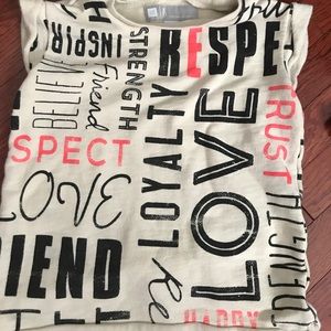 Girls size 8 Sweater Shirt