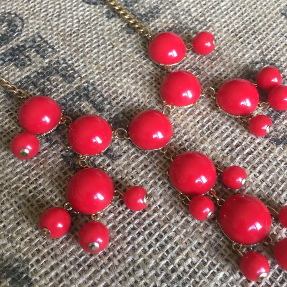 Dottie Couture Bubble necklace - Red