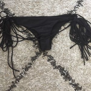 Mikoh Swimwear Black tie bottoms