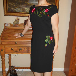 Beautiful Black Embroidered Dress