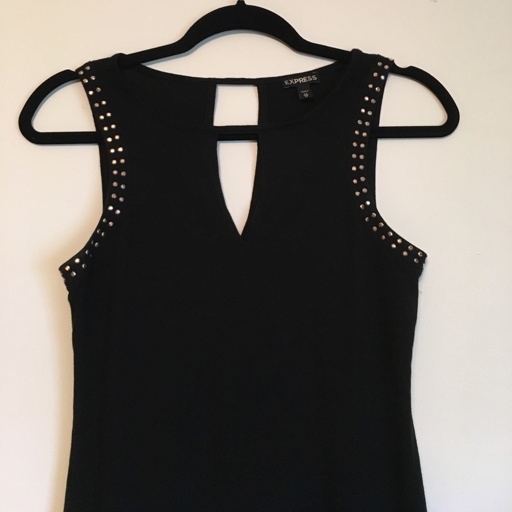 🌻 EXPRESS Peep Hole Jeweled Tank Top