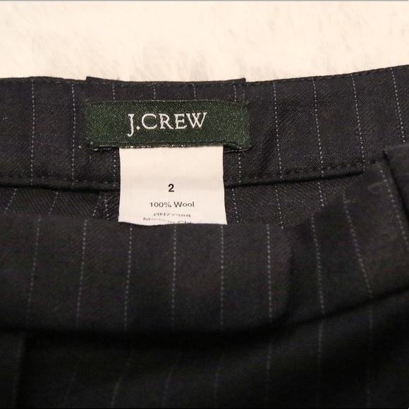J Crew black pinstripe shorts sz 2 - Picture 3 of 5