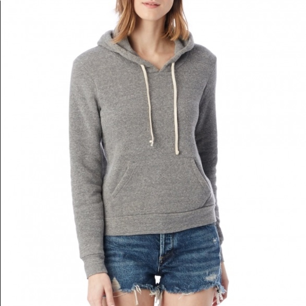 Alternative Apparel Initials SW Grey Hoodie Fleece